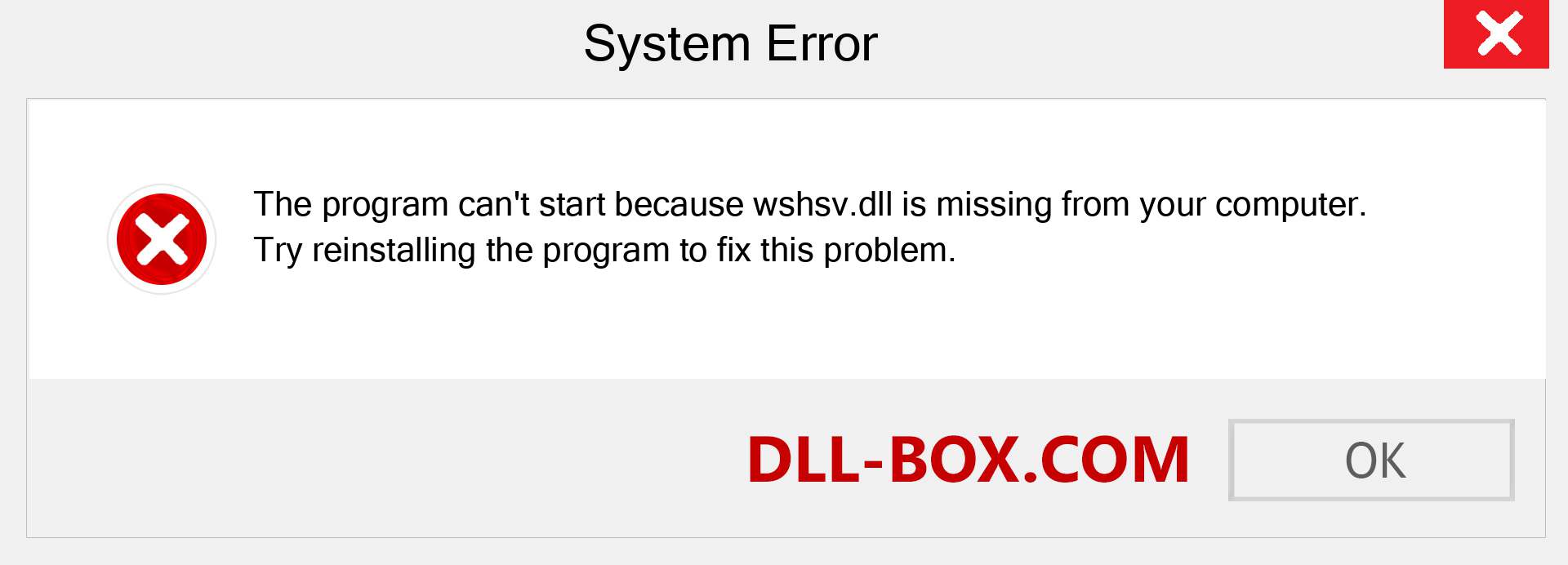  wshsv.dll file is missing?. Download for Windows 7, 8, 10 - Fix  wshsv dll Missing Error on Windows, photos, images
